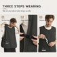 🥼🍳Vest-Style Water- and Oil-Repellent Kitchen Apron | Say Goodbye to Neck Pain from Old Neck-Hanging Aprons🎽