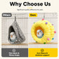 🐦🛏️Soft Hanging Coral‑Fleece Bird Bed | Space‑Saving Cage‑Mount Rest Spot🧶