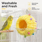 🐦🛏️Soft Hanging Coral‑Fleece Bird Bed | Space‑Saving Cage‑Mount Rest Spot🧶