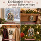 🎄🫧 DIY Snowman Bead Art | Sparkling Double-Sided Pearl Holiday Hanging Decoration 🔔