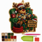 🎄🫧 DIY Snowman Bead Art | Sparkling Double-Sided Pearl Holiday Hanging Decoration 🔔