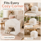 🏕️🐱Semi-Enclosed Indoor Pet Tent-House | Breathable Mesh Roof, Thick Padding☁️