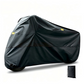 🏍️🌧️Water-Repellent Oxford Cloth Motorcycle Cover | Silver-Coated Lining, Lock Holes, and Reflective Strips for Outdoor Bike Protection💧
