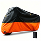 🏍️🌧️Water-Repellent Oxford Cloth Motorcycle Cover | Silver-Coated Lining, Lock Holes, and Reflective Strips for Outdoor Bike Protection💧