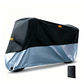 🏍️🌧️Water-Repellent Oxford Cloth Motorcycle Cover | Silver-Coated Lining, Lock Holes, and Reflective Strips for Outdoor Bike Protection💧