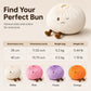 🥟🛋️Cute Bao-Bun-Shaped Plush Pillow |  Cloud-Like Snuggle Cushion for Relaxing🧶