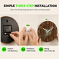 🕰️🤫Non-Ticking Silent Wood-Grain Wall Clock | Reduces Disturbing Ticking Noise for Bedrooms with Light Sleepers🪵