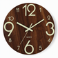 🕰️🤫Non-Ticking Silent Wood-Grain Wall Clock | Reduces Disturbing Ticking Noise for Bedrooms with Light Sleepers🪵