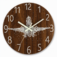🕰️🤫Non-Ticking Silent Wood-Grain Wall Clock | Reduces Disturbing Ticking Noise for Bedrooms with Light Sleepers🪵