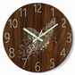 🕰️🤫Non-Ticking Silent Wood-Grain Wall Clock | Reduces Disturbing Ticking Noise for Bedrooms with Light Sleepers🪵