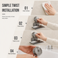 🧼🔄Twist-Lock Vacuum-Suction Wall-Mount Soap Dish | No-Drill, No-Residue, Reusable Bathroom Wall Mount🚿