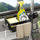 🧽🚰Faucet‑Mounted Sink‑Sponge‑Holder | Tool‑Free Install, Removable‑Drip‑Tray & Side‑Hook🏠
