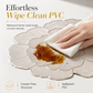 🍽️🔥Nordic‑Style Metallic‑Gilded Hollow‑Peony PVC Placemat | Water‑Oil‑Repellent Wipe‑Clean🌸