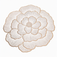 🍽️🔥Nordic‑Style Metallic‑Gilded Hollow‑Peony PVC Placemat | Water‑Oil‑Repellent Wipe‑Clean🌸