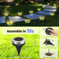 🌞🌷4-Pack Outdoor Garden Solar Ground Lights | 8-LED Auto On/Off Weather-Resistant Pathway Landscape Light⚡