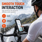 🏍️📱IPX6 Waterproof Handlebar Phone Mount | High-Sensitivity Touch Window for Outdoor Riding👆