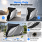 🚲🌧️190T Silver-Coated Bicycle Cover | Water-Repellent UV Shield, Reinforced Grommet Buckle⚡