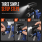 🔫⚡Spray-Gun Auxiliary Dual-LED Aiming Light | Eliminates Painting Shadows to Detect Runs, Dry Spots, and Uneven Coating for Refinishing Jobs🛠️