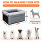 🐕🚗Heavy-Duty Metal-Frame Dog Car Booster Seat | Water- and Scratch-Resistant Oxford Fabric, Built-In Safety Tether🐶