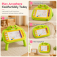 🌈🧒 Kids Magnetic Drawing Board with Detachable Table Legs | Detachable Legs for Mess-Free Creative Doodling🖍️