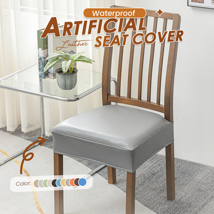 🪑💧Stretch PU Faux Leather Dining Chair Seat Cover | Water- and Stain-Repellent, 360° Fully Elastic Hem⚡