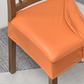 🪑💧Stretch PU Faux Leather Dining Chair Seat Cover | Water- and Stain-Repellent, 360° Fully Elastic Hem⚡