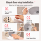 🚽🧻Static-Cling Traceless-Plush Toilet Seat Cushion Pads (1 Pair) | Washable, Reusable, No Sticky Residue🧇