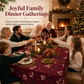 🎄🍽️Christmas-Printed Holiday Tablecloth | Rocking Horse Festive Pattern, Peach-Skin Weave Spill-Repellent Surface🐴