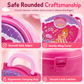 👑🎀 3-in-1 Kids' Pretend Play Makeup Vanity Rolling Suitcase Toy | Girls' Imaginative Role-Play 🎒