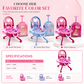👑🎀 3-in-1 Kids' Pretend Play Makeup Vanity Rolling Suitcase Toy | Girls' Imaginative Role-Play 🎒