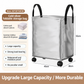 🧳🛞Foldable moving bag with wheels | 360 Swivel Caster Wheels For Household Moving🦾