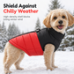 🐕❄️Fall Winter Thick Padded Windproof Dog Coat Vest | Integrated Back Steel D Ring Leash Point🧥