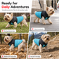 🐕❄️Fall Winter Thick Padded Windproof Dog Coat Vest | Integrated Back Steel D Ring Leash Point🧥