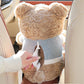 🧸🚗Cute Aviator Bear Plush Car Tissue Holder & Storage Bin | Strap Armrest Mount for Car Interior Decoration & Storage📦
