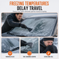 ❄️🚗Universal Thickened Oxford Cloth Car Windshield Snow Cover | Orange Reflective Warning Strips🧊