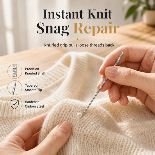 🎉 Limited-Time Offer! 🧵 25PCS Knurled Head Sewing Needles – Fix Pulled Loops & Hemming ✨