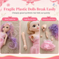 🪆🎀Fixed-Pose Princess Doll Toy Set | Securely Rooted Soft, Comfortable Hair, Exquisite Pastel Bow Outfit👶