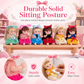 🪆🎀Fixed-Pose Princess Doll Toy Set | Securely Rooted Soft, Comfortable Hair, Exquisite Pastel Bow Outfit👶