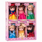 🪆🎀Fixed-Pose Princess Doll Toy Set | Securely Rooted Soft, Comfortable Hair, Exquisite Pastel Bow Outfit👶