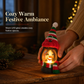 ⛄🕯️Mini Christmas Snowman LED Lantern Ornament | For Tabletop & Hanging Christmas and Winter Holiday Decor🎄