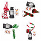 ⛄🕯️Mini Christmas Snowman LED Lantern Ornament | For Tabletop & Hanging Christmas and Winter Holiday Decor🎄