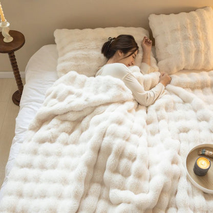 Fluffy Plaid Blanket