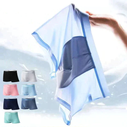 Men's Ice Silk Boxer Shorts Underwear