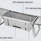🎅Christmas grill：Portable Folding Stainless Steel Camping Grill Grate🎁
